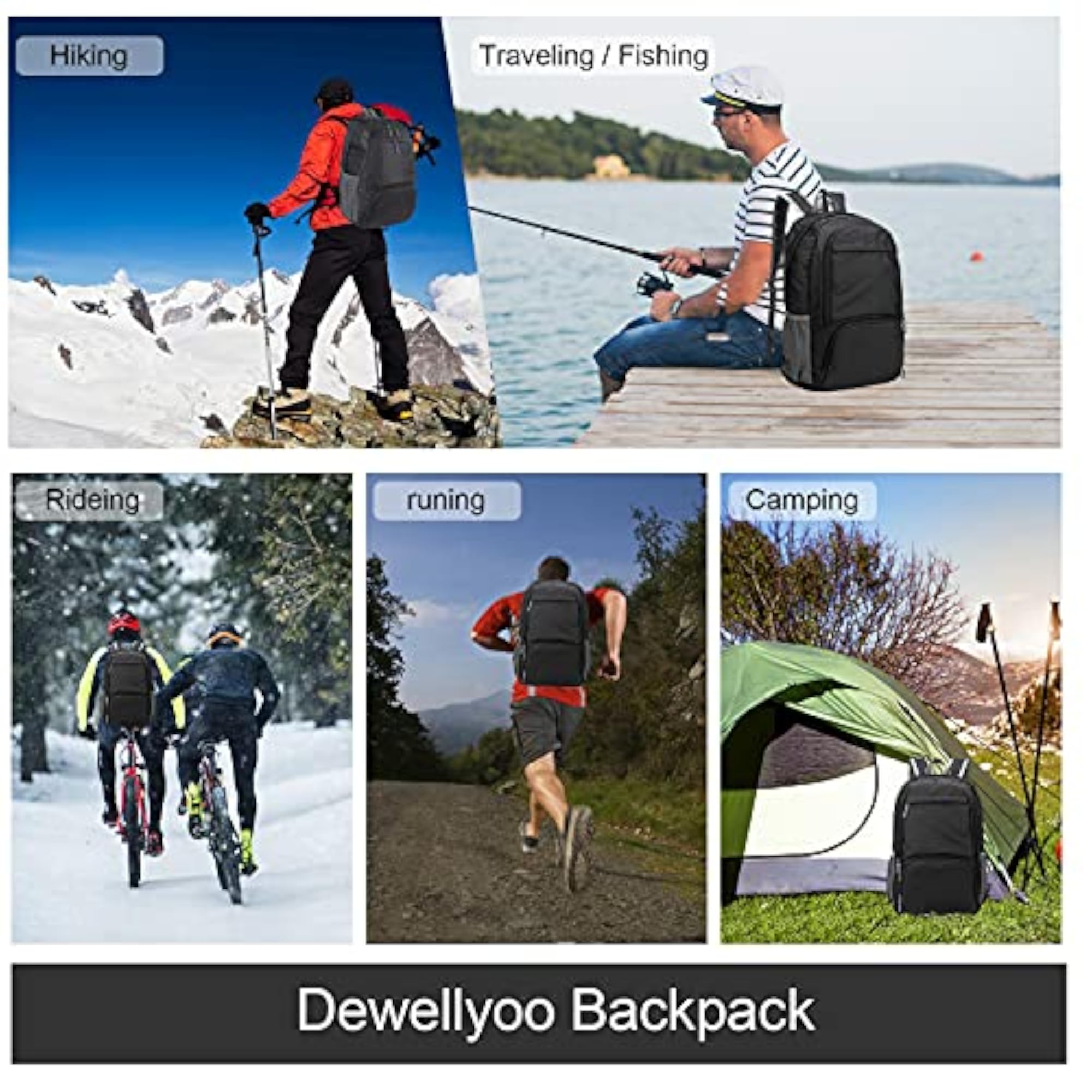 Lightweight Foldable Packable Rucksack for Outdoor Use